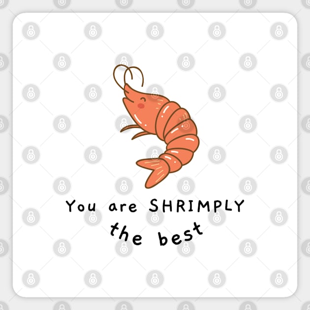 Shrimp Puns - Food Puns Magnet by cheesefries